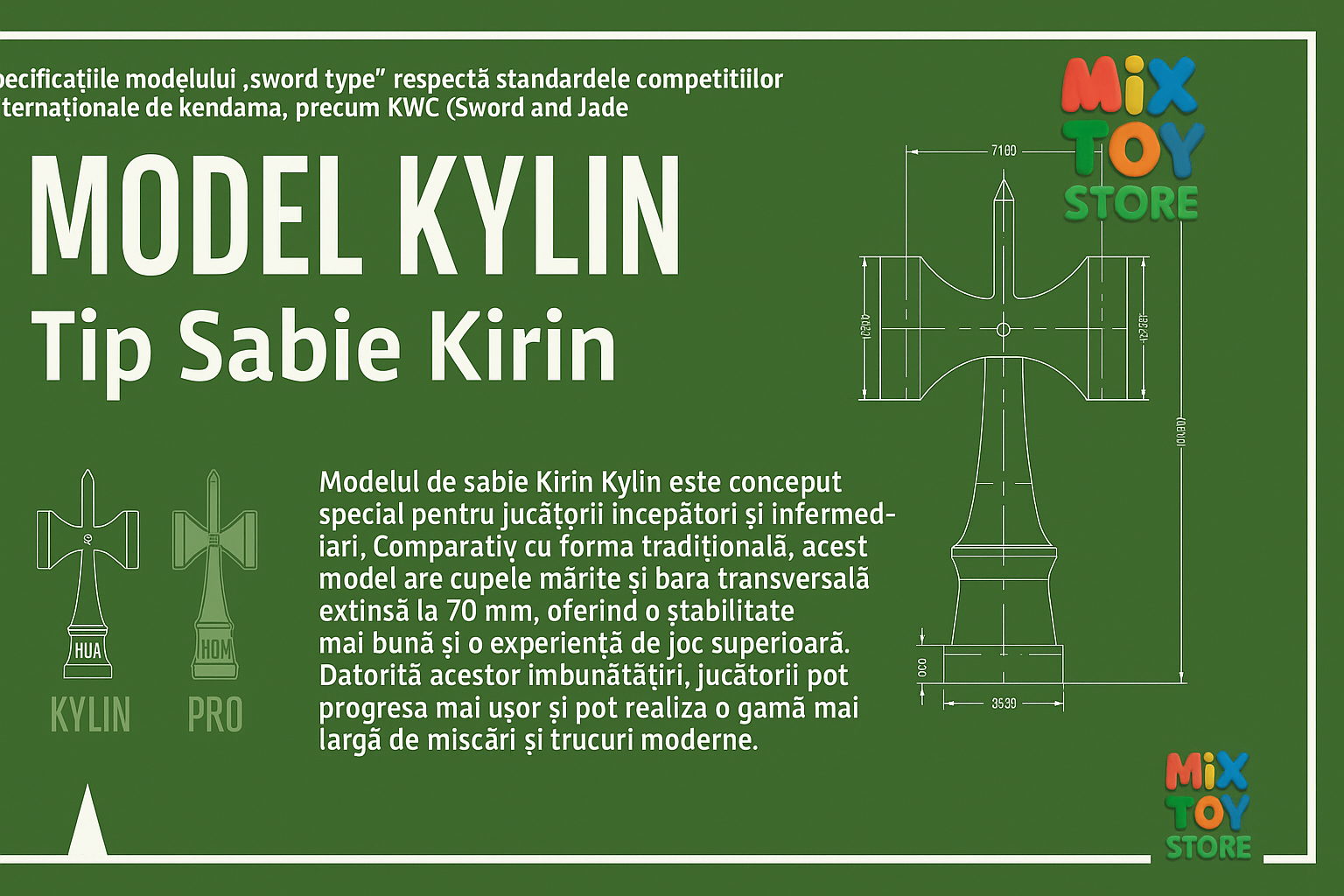 Kendama HUN – Pro Skill Series (Glossy & Rubber Paint Finish)