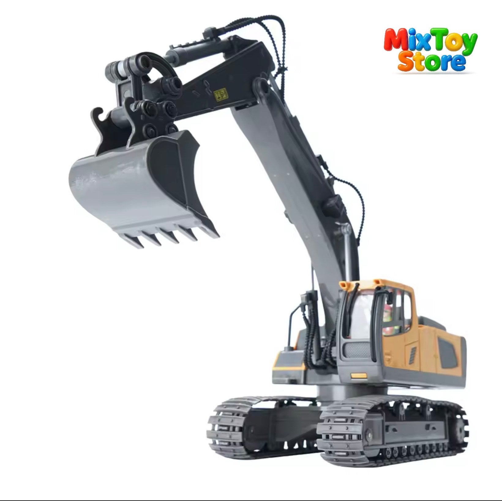 Excavator RC 1:20 cu 11CH – Vehicule de constructii cu telecomanda 2.4GHz cu lumina si sunet – jucarie pentru copii