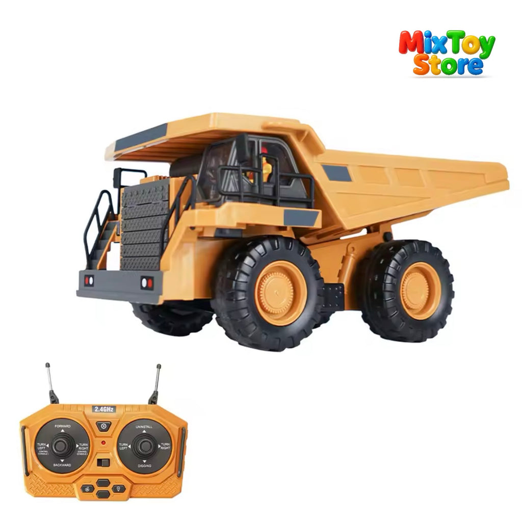 Excavator RC 1:20 cu 11CH – Vehicule de constructii cu telecomanda 2.4GHz cu lumina si sunet – jucarie pentru copii