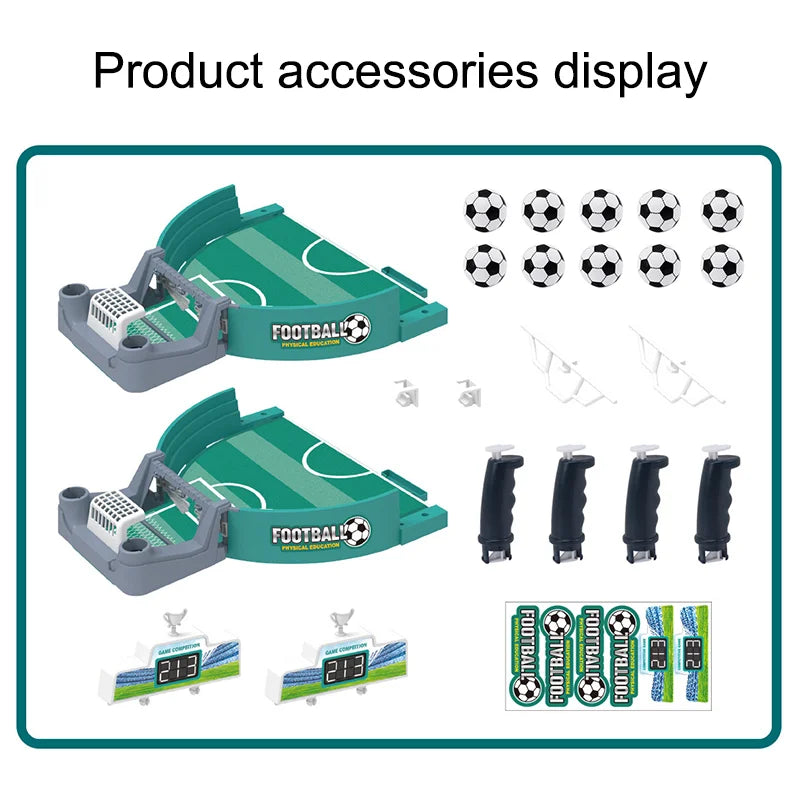 Masa de fotbal pentru familie si petreceri – Joc de fotbal de masa interactiv – Jucarie sport pentru copii – Joc portabil pentru interior si exterior – Cadou ideal pentru baieti